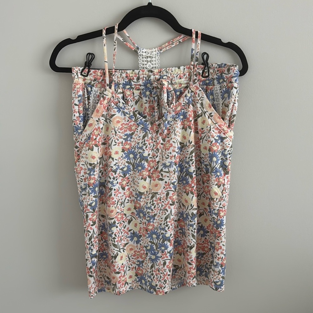 Lucky Brand Tank & Short PJ Set Sz M